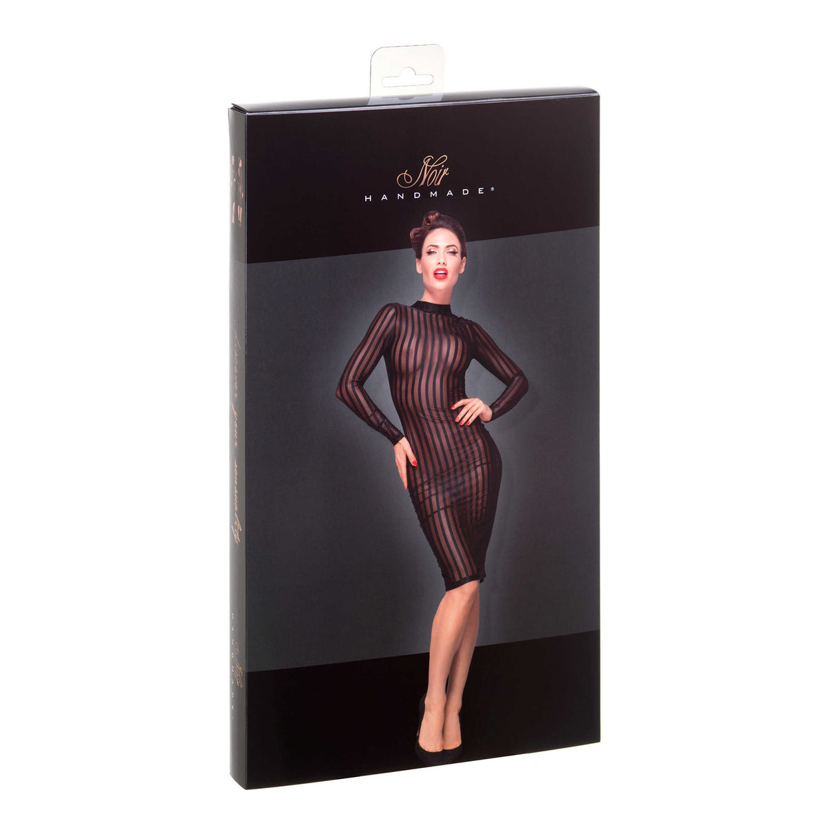 A further look at the black tulle midi dress