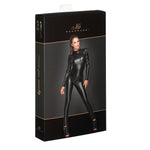 The black wetlook overall seen from another angle