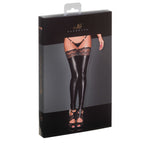 A further look at the black wetlook stockings