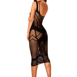 The black woven dress, seen from a different angle