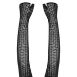 One more view of the black woven gloves
