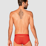 The Boldero red men's briefs, shown in an alternate image