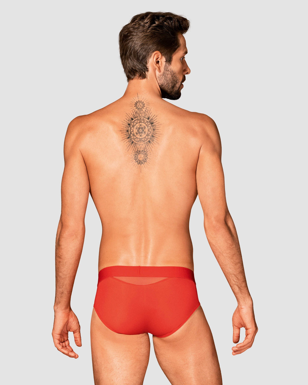 The Boldero red men's briefs, shown in an alternate image