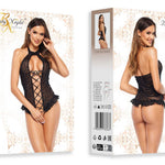 Yet another view of the Carlotta black teddy