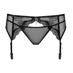 A further look at the Charms black lace garter belt