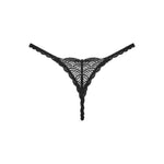 Yet another view of the Chemeris black lace cut-out thong