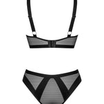 One more view of the Chic Amoria black bra and briefs set