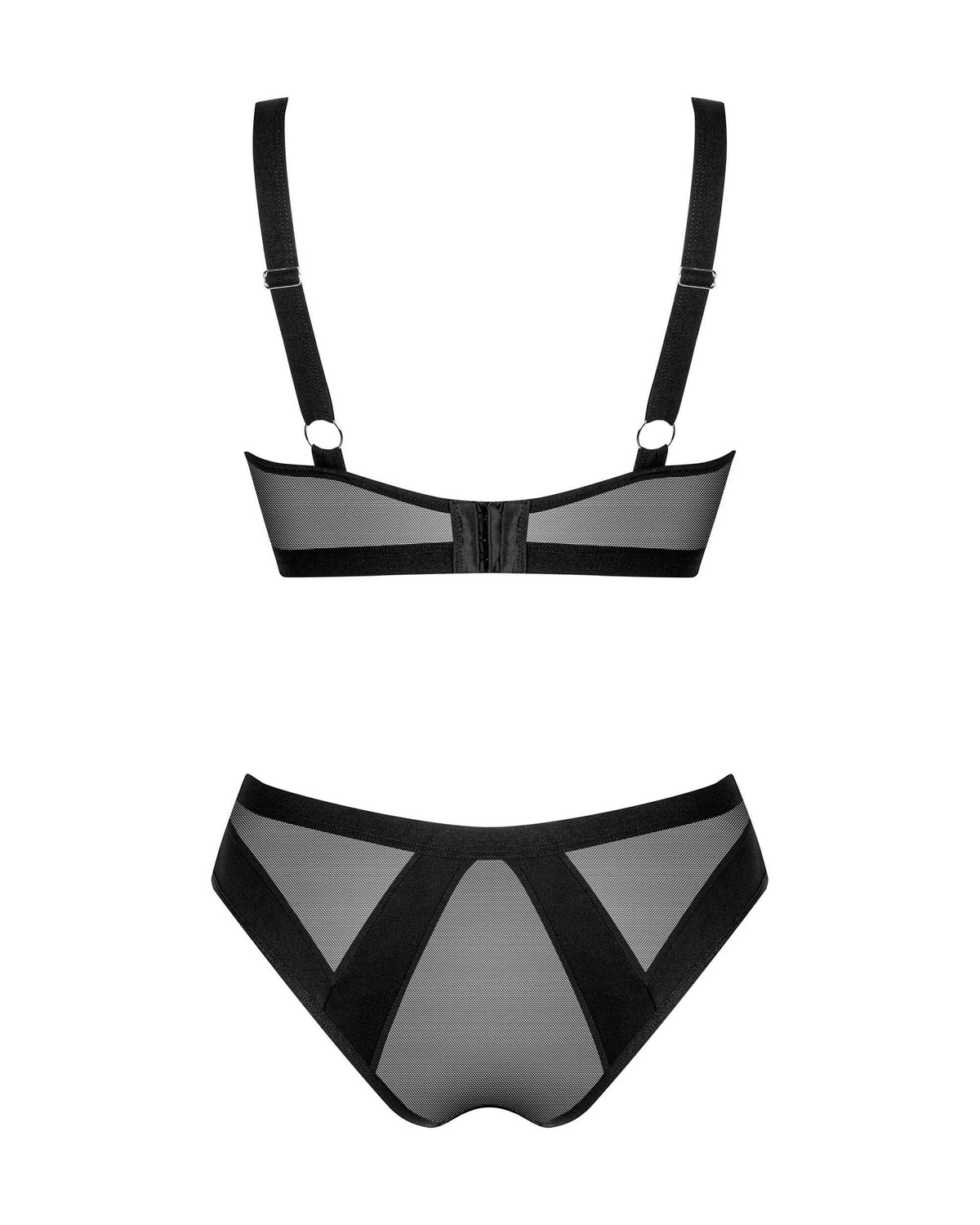 One more view of the Chic Amoria black bra and briefs set