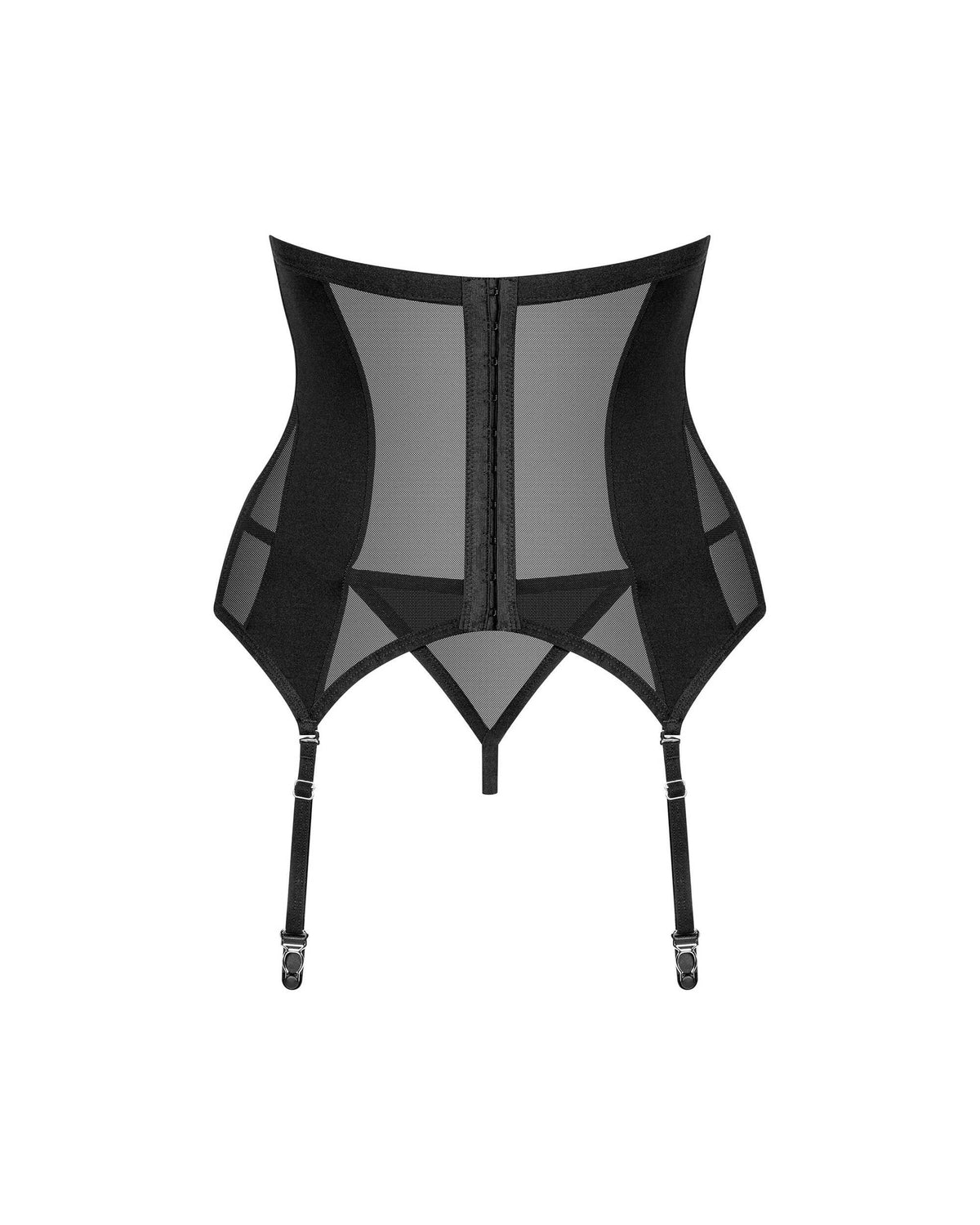 The Chic Amoria black corset and thong, seen from a different angle