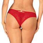 The Chilisa red lace cut-out panties seen from another angle