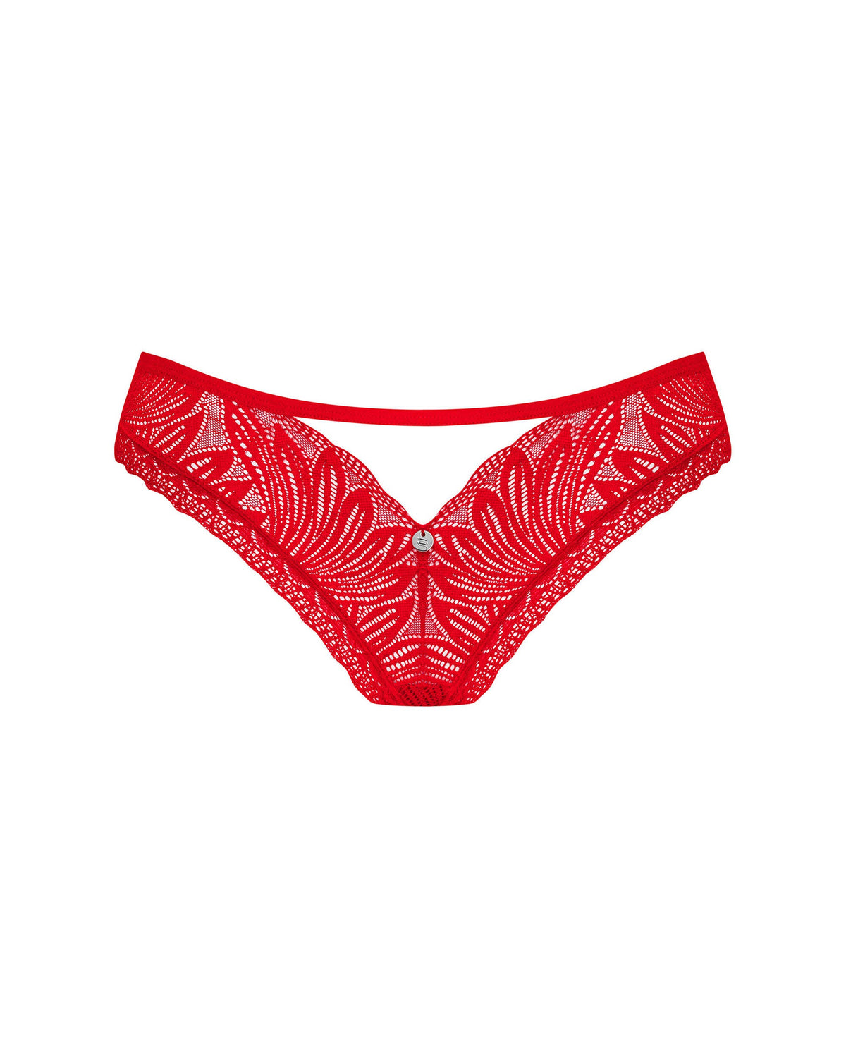 The Chilisa red lace cut-out panties in an additional gallery image
