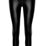 The Chimera black power wetlook leggings, seen from a different angle