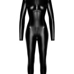 The Chimera black wetlook catsuit, seen from a different angle