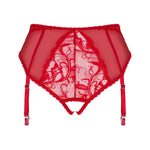 The Dagmarie red lace garter panties in an additional gallery image