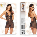 A further look at the Davina black tulle and lace chemise