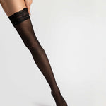 Alternate view of the Dolcezza black 20 denier hold-up stockings