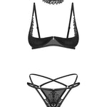 A further look at the Donarella black crotchless set