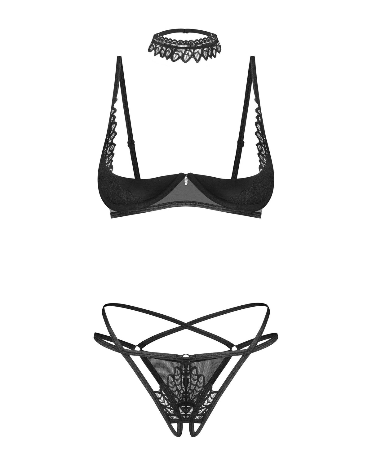 A further look at the Donarella black crotchless set