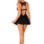 The Donna Dream black babydoll and thong seen from another angle