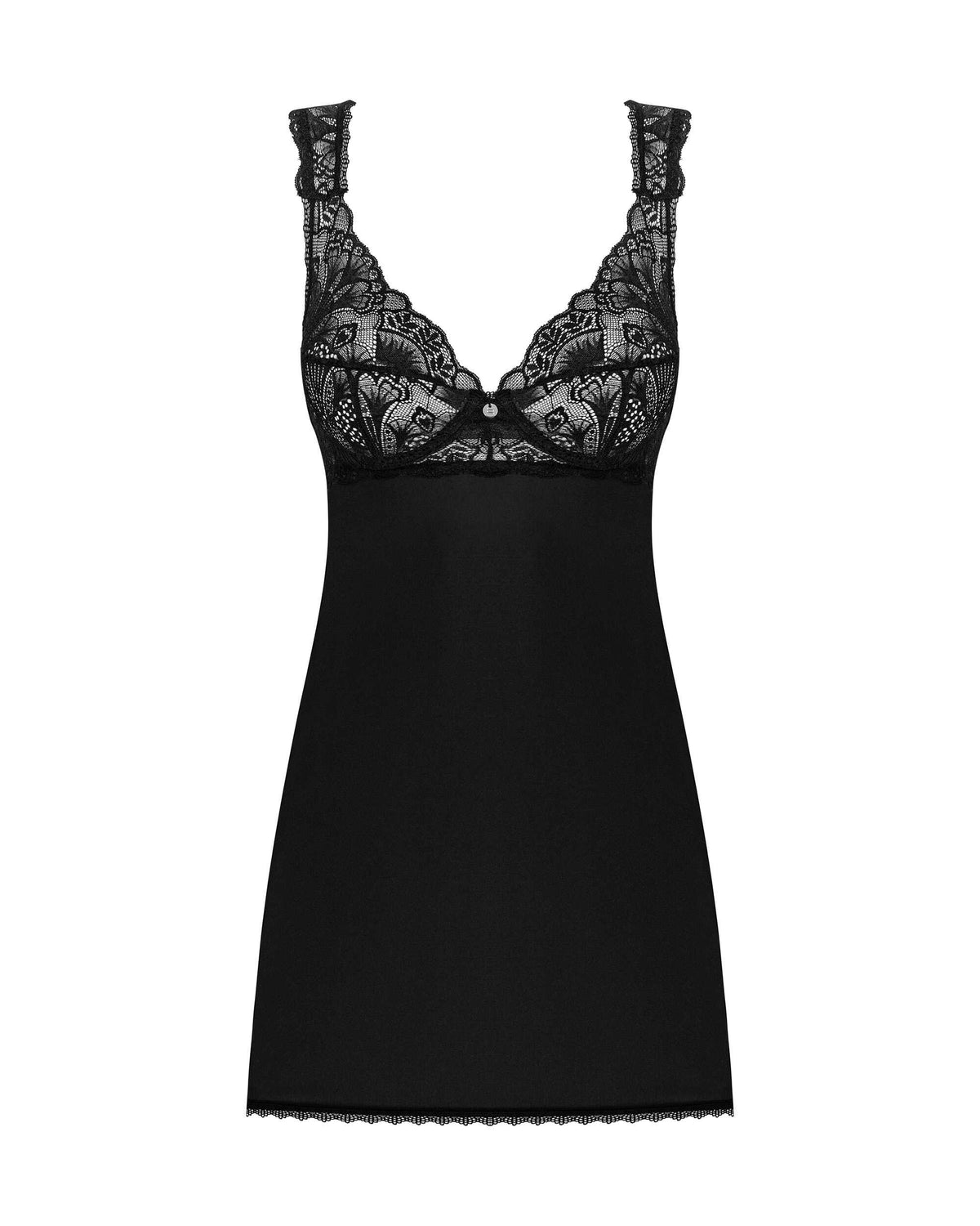 A further look at the Donna Dream black babydoll and thong