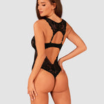 A further look at the Donna Dream black lace crotchless teddy