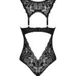 One more view of the Donna Dream black lace crotchless teddy
