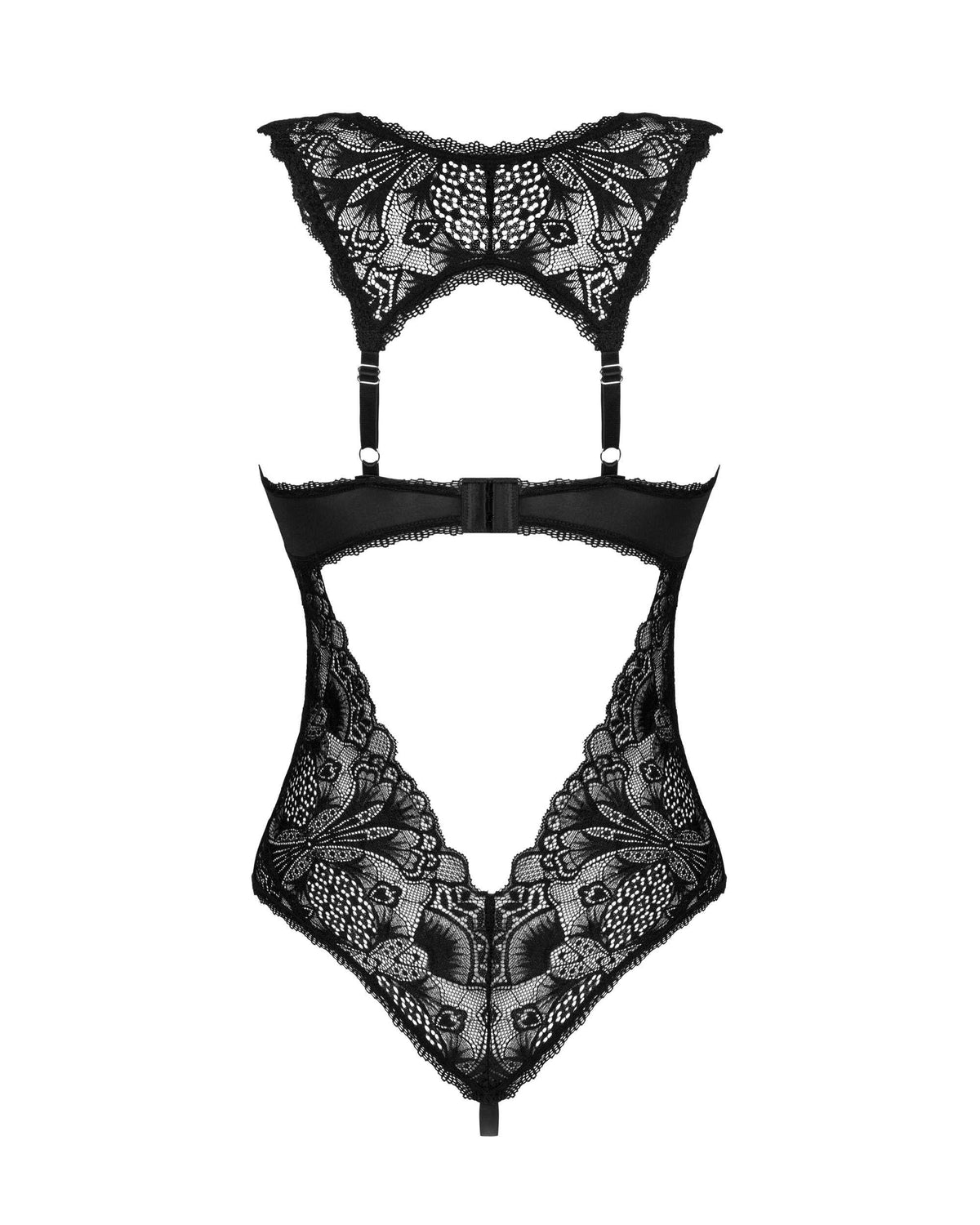 One more view of the Donna Dream black lace crotchless teddy