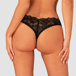 A further look at the Donna Dream black lace crotchless thong