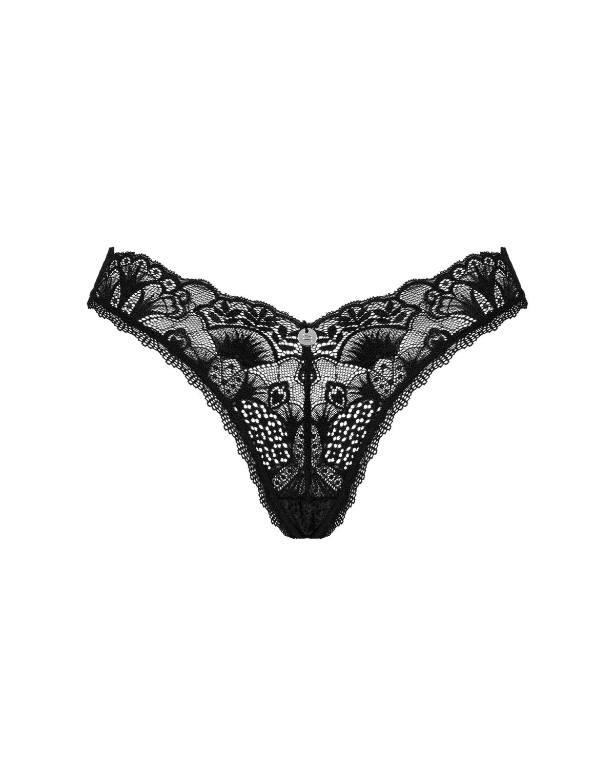 The Donna Dream black lace thong in an additional gallery image