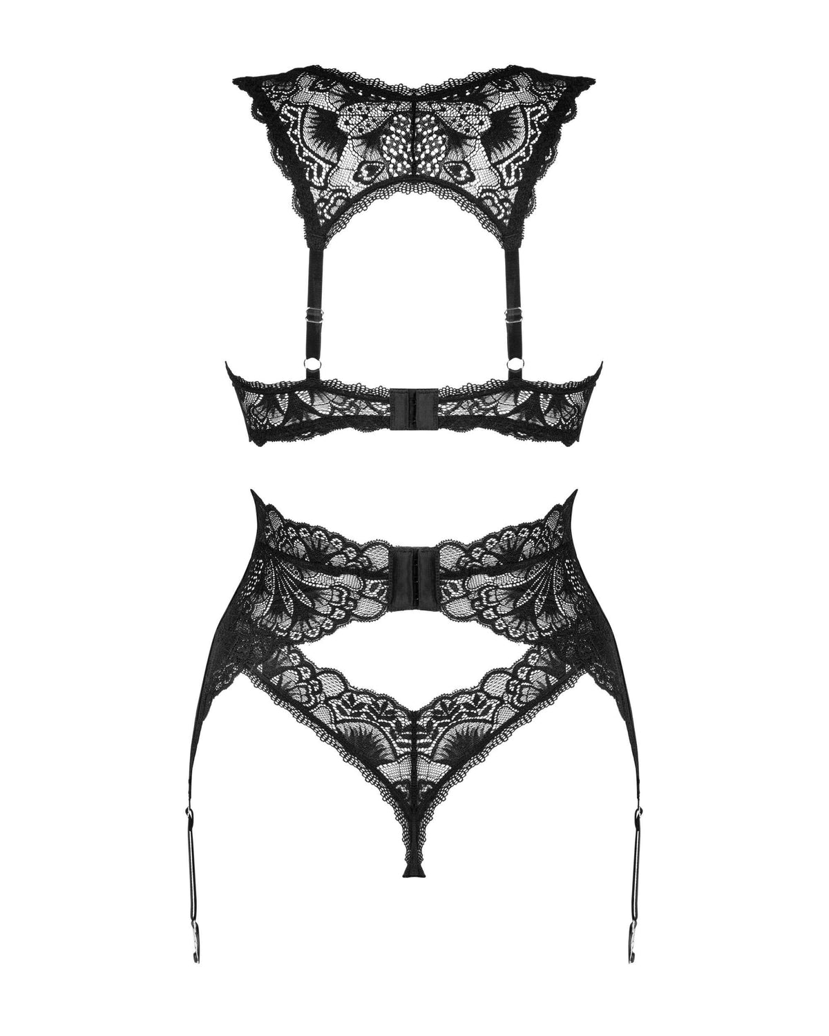 The Donna Dream black three-piece set, seen from a different angle