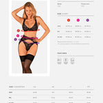 One more view of the Donna Dream black three-piece set