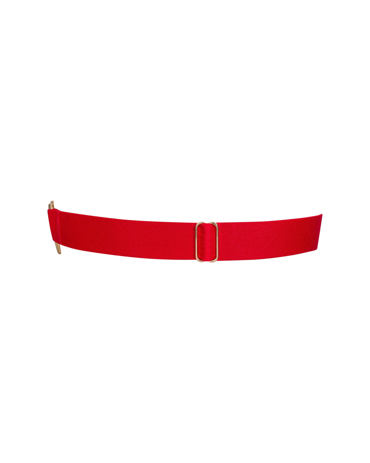 The Elianes red elastic garter, shown in an alternate image
