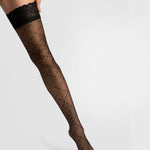 Alternate view of the Enchantè black 20 denier hold-up stockings