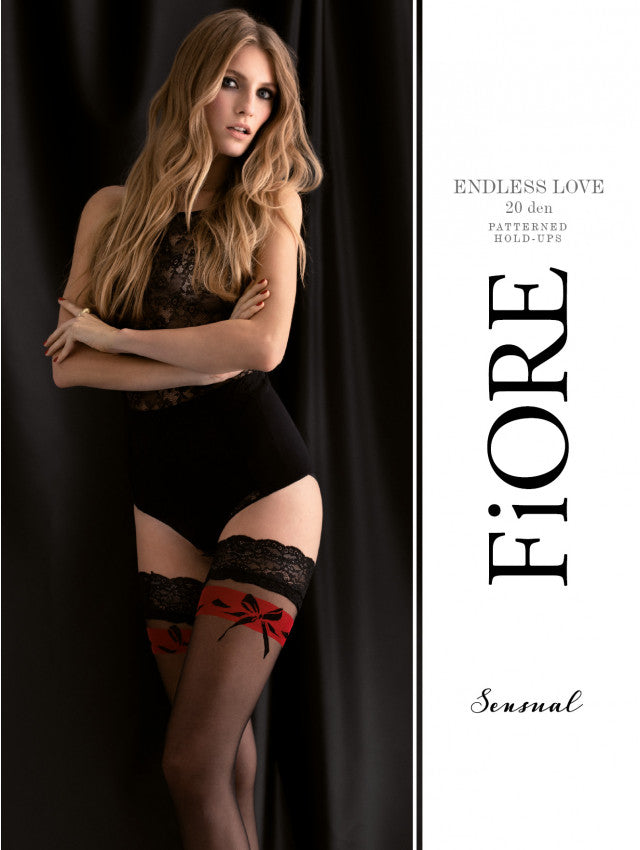 Endless Love black 20 denier tights with a subtly transparent finish