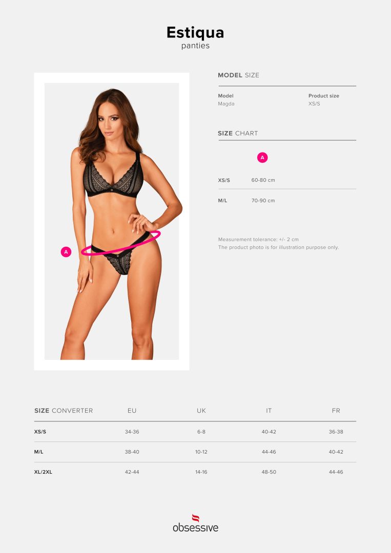 A different perspective on the Estiqua black lace detail panties