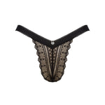 A supplementary image of the Estiqua black lace detail panties