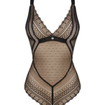 The Estiqua black lace teddy, seen from a different angle