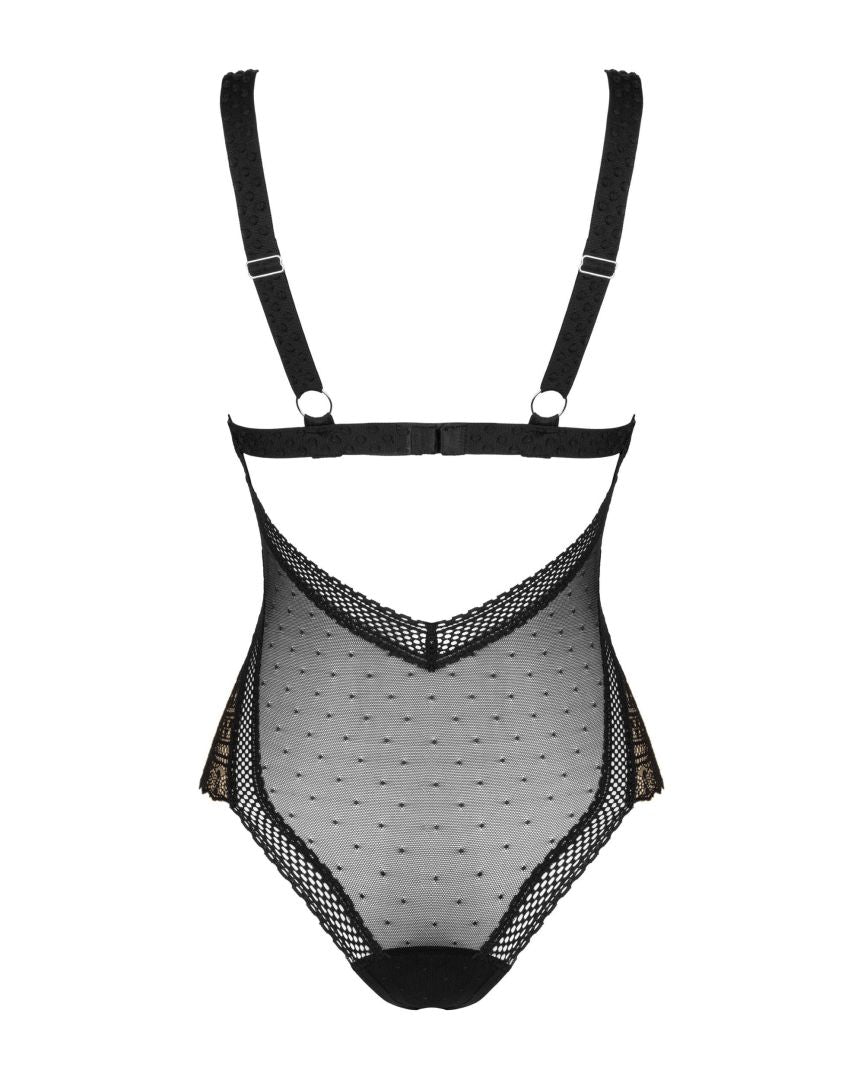 One more view of the Estiqua black lace teddy
