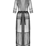 A further look at the Estiqua black long peignoir