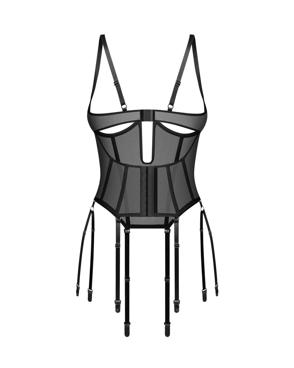 One more view of the Euphori black cupless corset