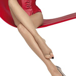 Alternate view of the Eveline black stockings