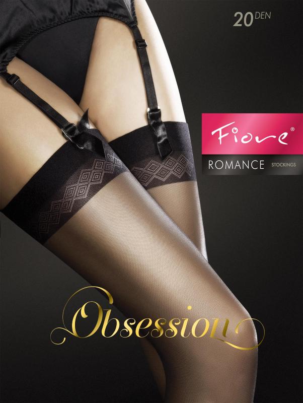 Romance black stockings by Fiore