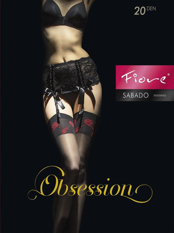 Sabado black stockings by Fiore