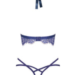A further look at the Flowlace blue lace bra and bottoms set