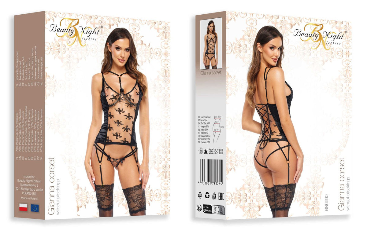 A further look at the Gianna black corset