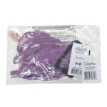 Alternate view of the lavender sheer floral mesh teddy