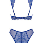 A further look at the Giselia blue lace bra and panties set