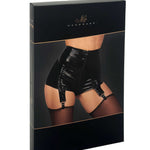 The Glam black wetlook and vinyl shorts, seen from a different angle