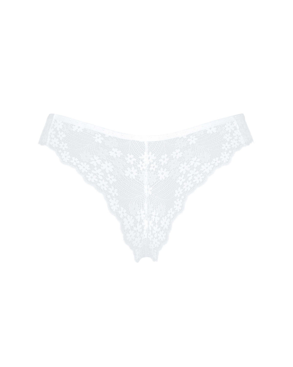A different perspective on the Heavenlly white Brazilian lace panties