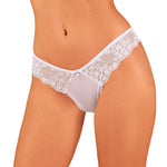 The Heavenlly white Brazilian lace panties with a silver pendant at the front